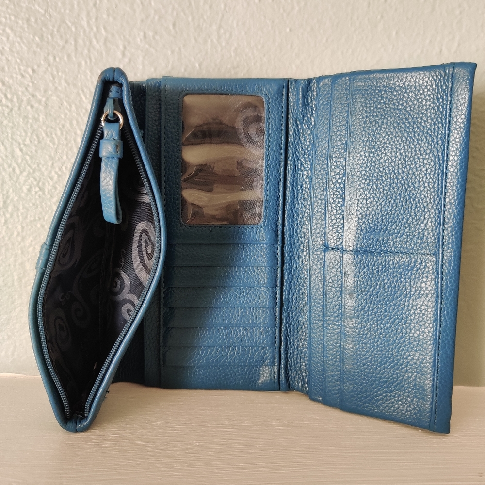 Brighton Turquoise Blue Nolita Wallet - Picture 6 of 13